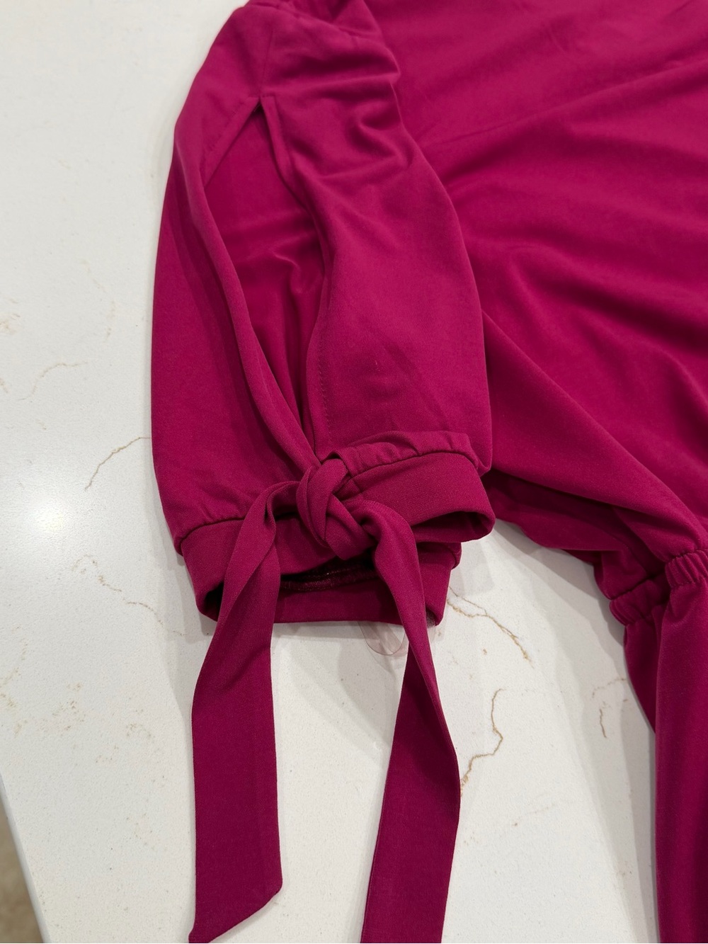 Lane Bryant Burgundy Split Sleeve Fit & Flare Dress Size 14/16 Romantic Feminine - Picture 3 of 9